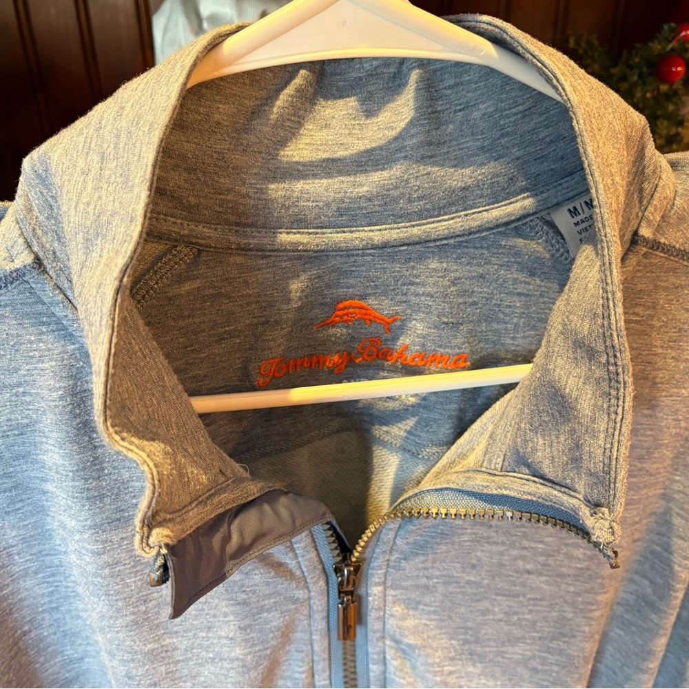 Tommy Bahama Heather blue Quarter-Zip Pullover‎ - Picture 7 of 10
